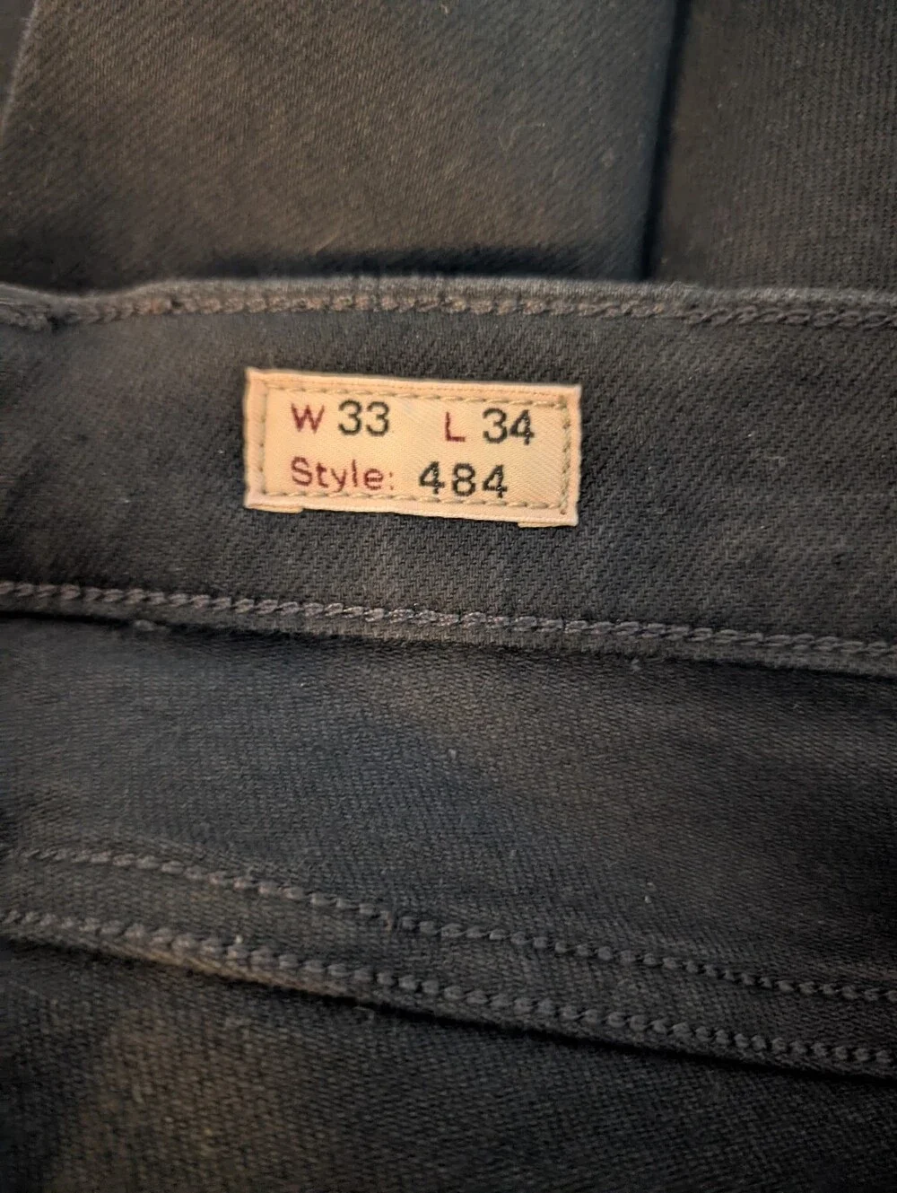 J. Crew 484 Black Jeans Size 33/34